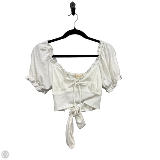 Top Short Sleeve By Altard State In White, Size: L
