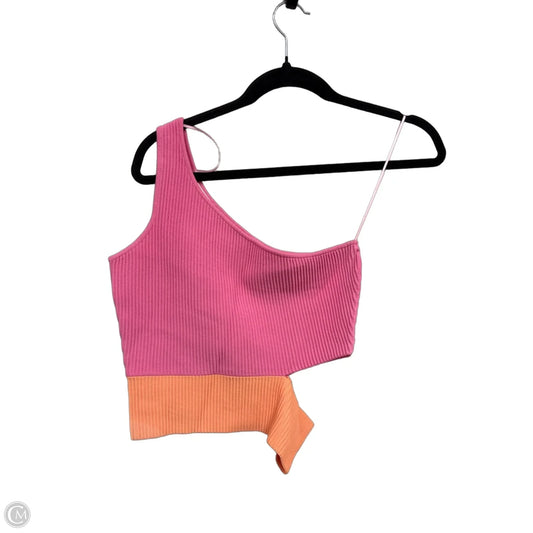 Top Sleeveless By Vestique In Orange & Pink, Size: M