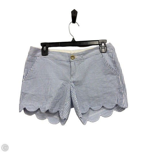 Shorts Designer By Lilly Pulitzer In Blue & White, Size: 0