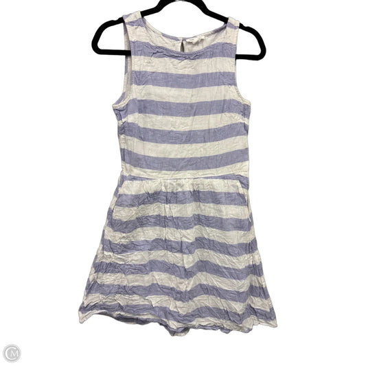 Dress Casual Short By Beachlunchlounge In Purple & White, Size: Sp