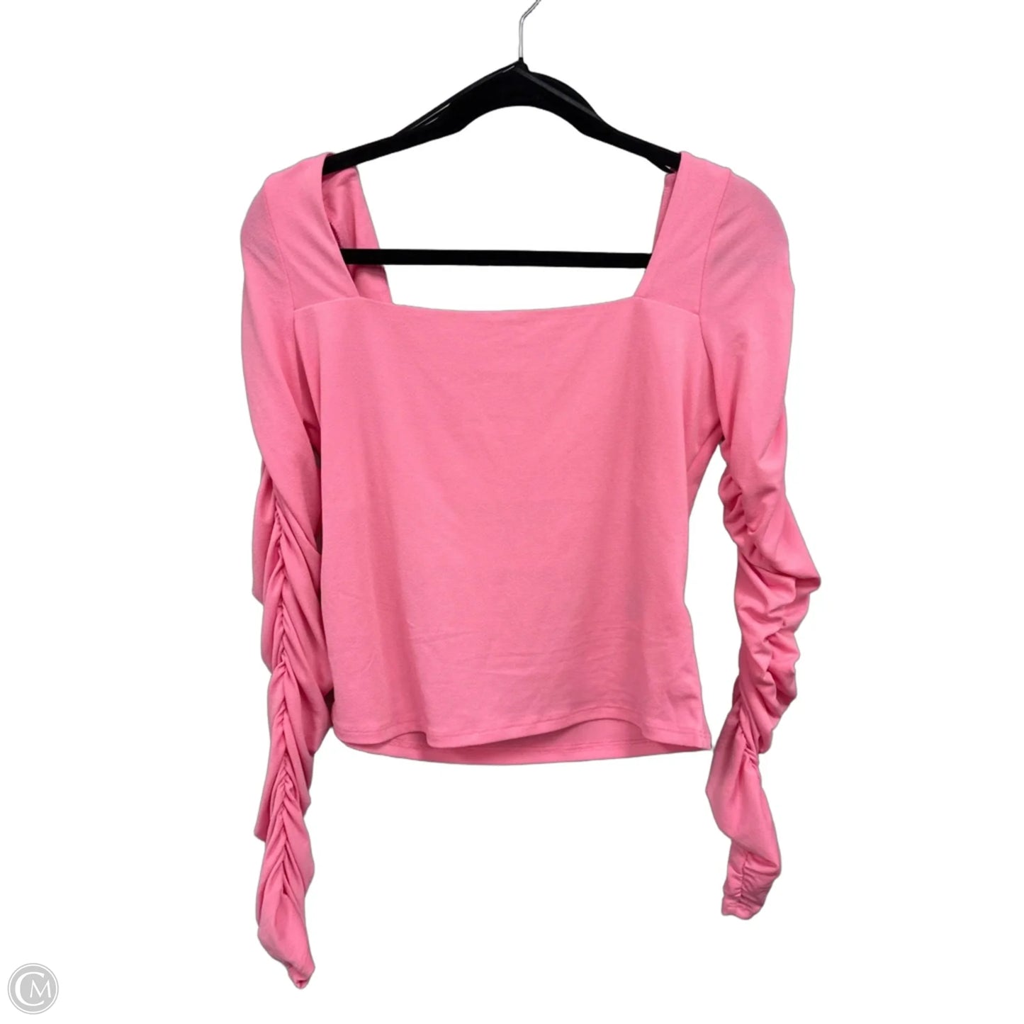 Top Long Sleeve By H&m In Pink, Size: M