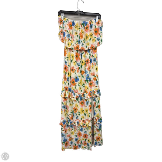 Dress Casual Maxi By Lush In Floral Print, Size: M
