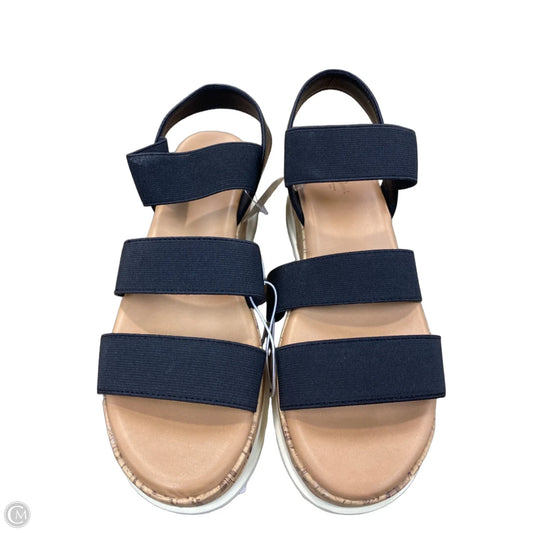 Sandals Heels Platform By Universal Thread In Black, Size: 8.5
