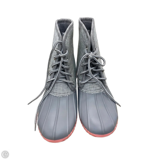 Boots Rain By Clothes Mentor In Grey, Size: 8