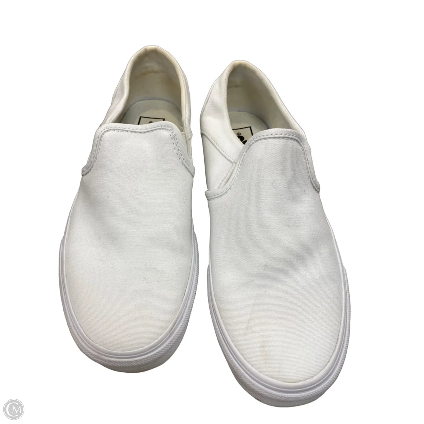 Shoes Flats By Vans In White, Size: 8.5