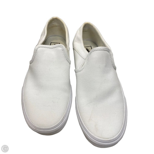 Shoes Flats By Vans In White, Size: 8.5