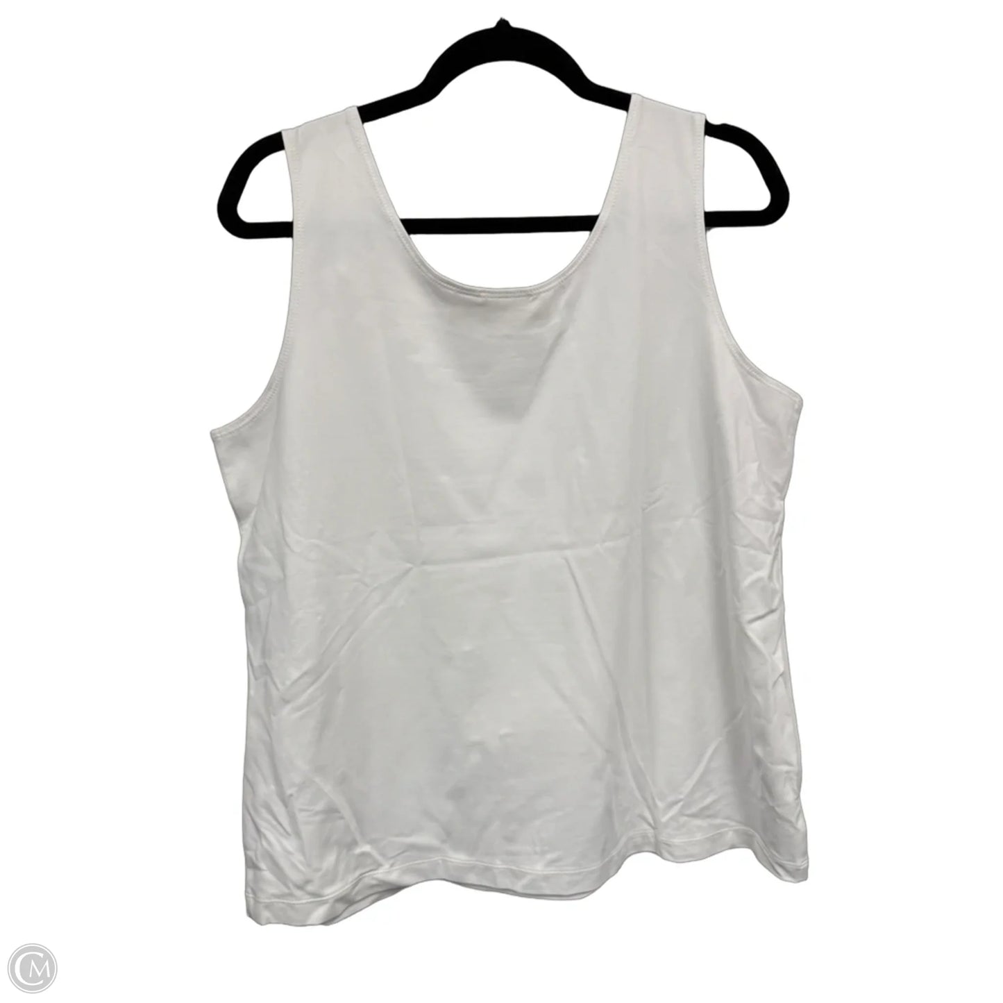 Top Sleeveless By Chicos In White, Size: Xl