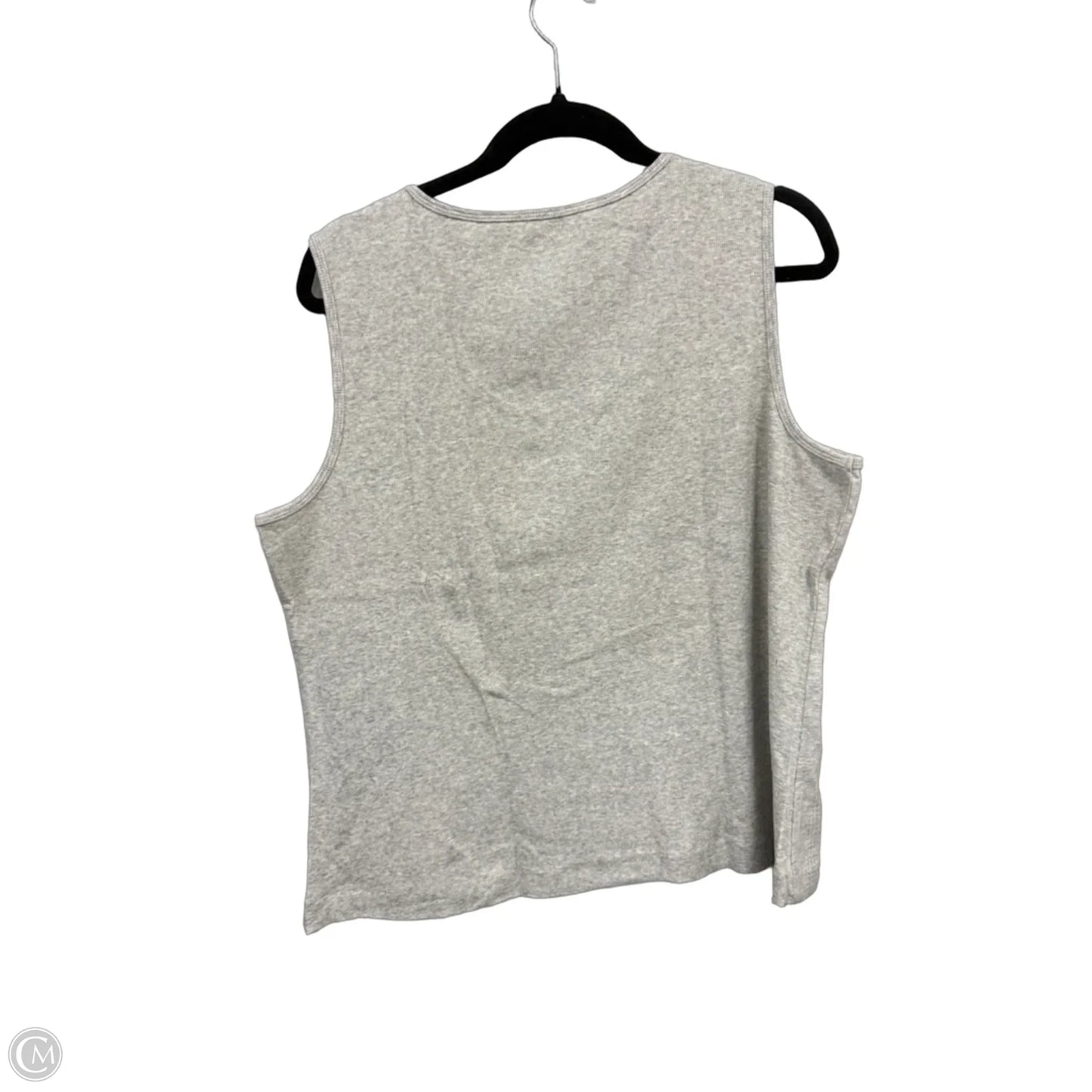 Top Sleeveless By Chicos In Grey, Size: Xl