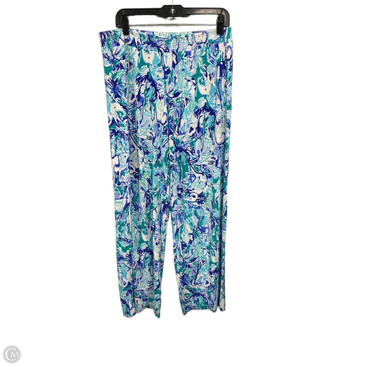 Pants Designer By Lilly Pulitzer In Blue & Green, Size: L