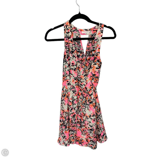 Dress Casual Short By Lush In Orange & Pink, Size: Xs