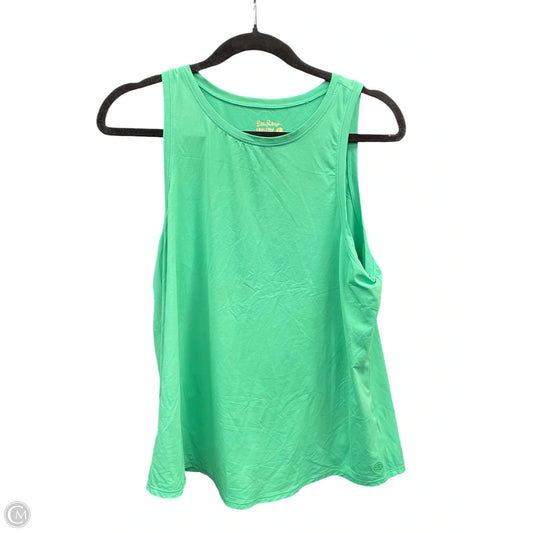 Top Sleeveless Designer By Lilly Pulitzer In Green, Size: L