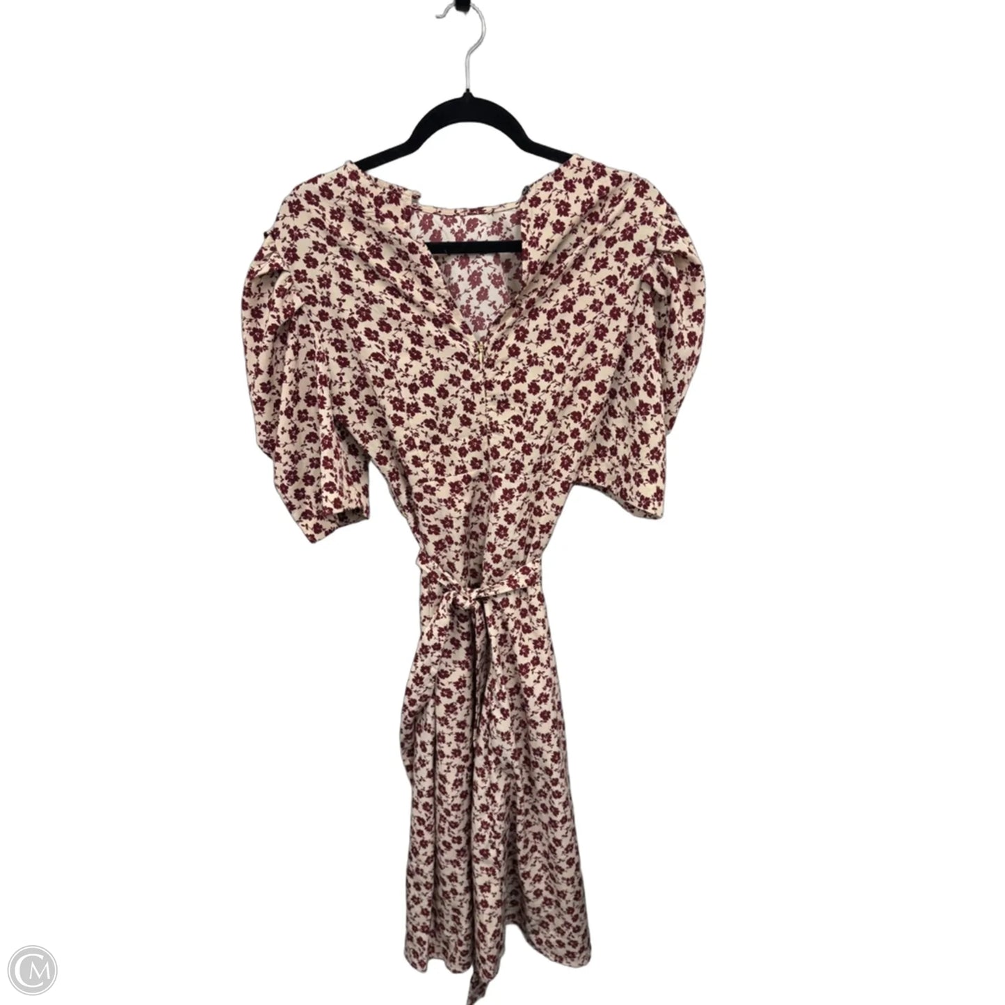 Dress Casual Maxi By Clothes Mentor In Cream & Red, Size: M