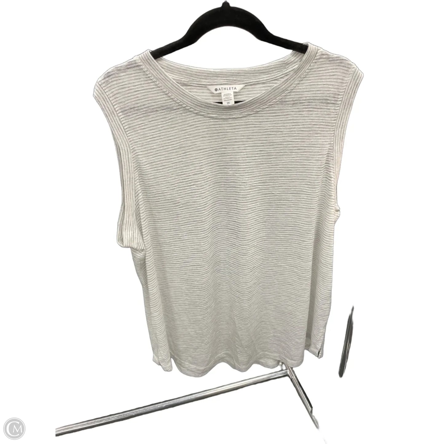 Athletic Tank Top By Athleta In Grey, Size: 2x