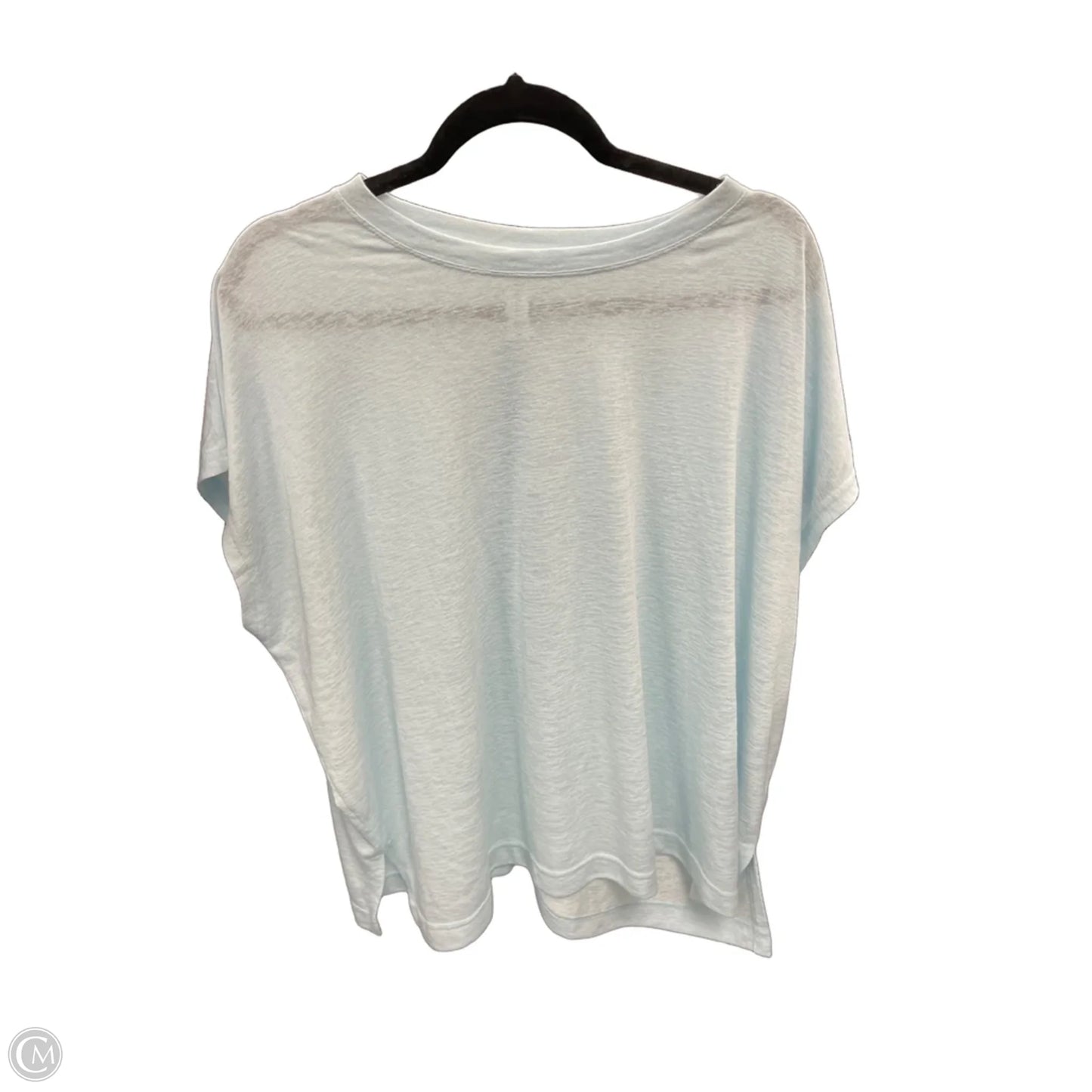 Athletic Top Short Sleeve By Athleta In Blue, Size: 1x