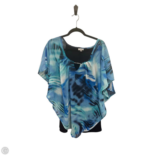 Top Short Sleeve By Avenue In Blue, Size: Xl
