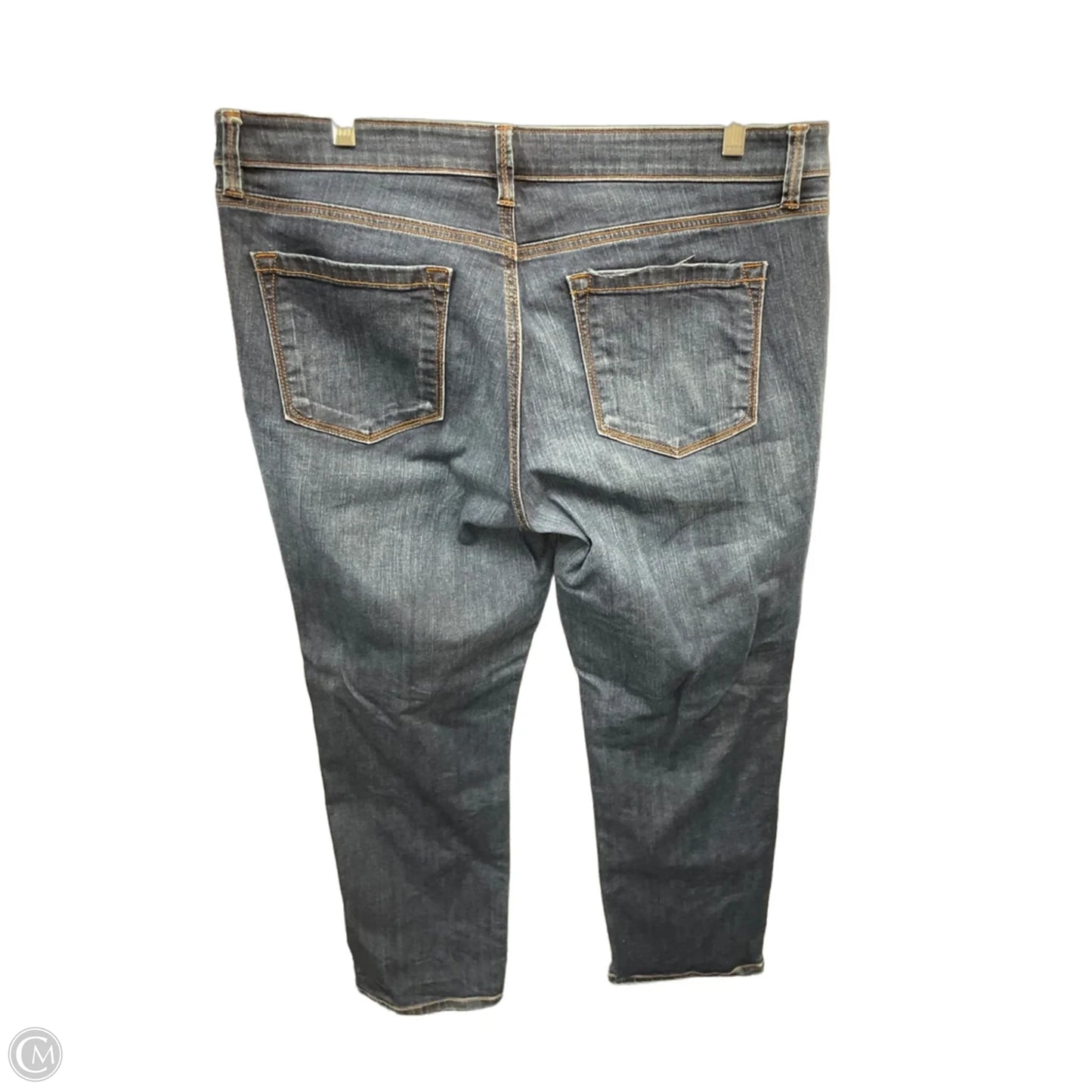 Jeans Straight By Loft In Blue Denim, Size: 14