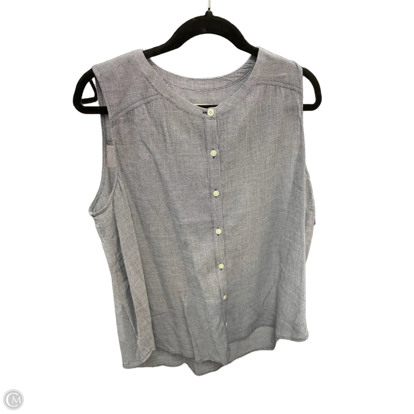 Top Sleeveless By Loft In Plaid Pattern, Size: M