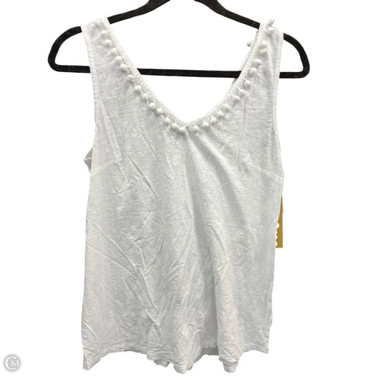 Top Sleeveless Designer By Lilly Pulitzer In White, Size: M
