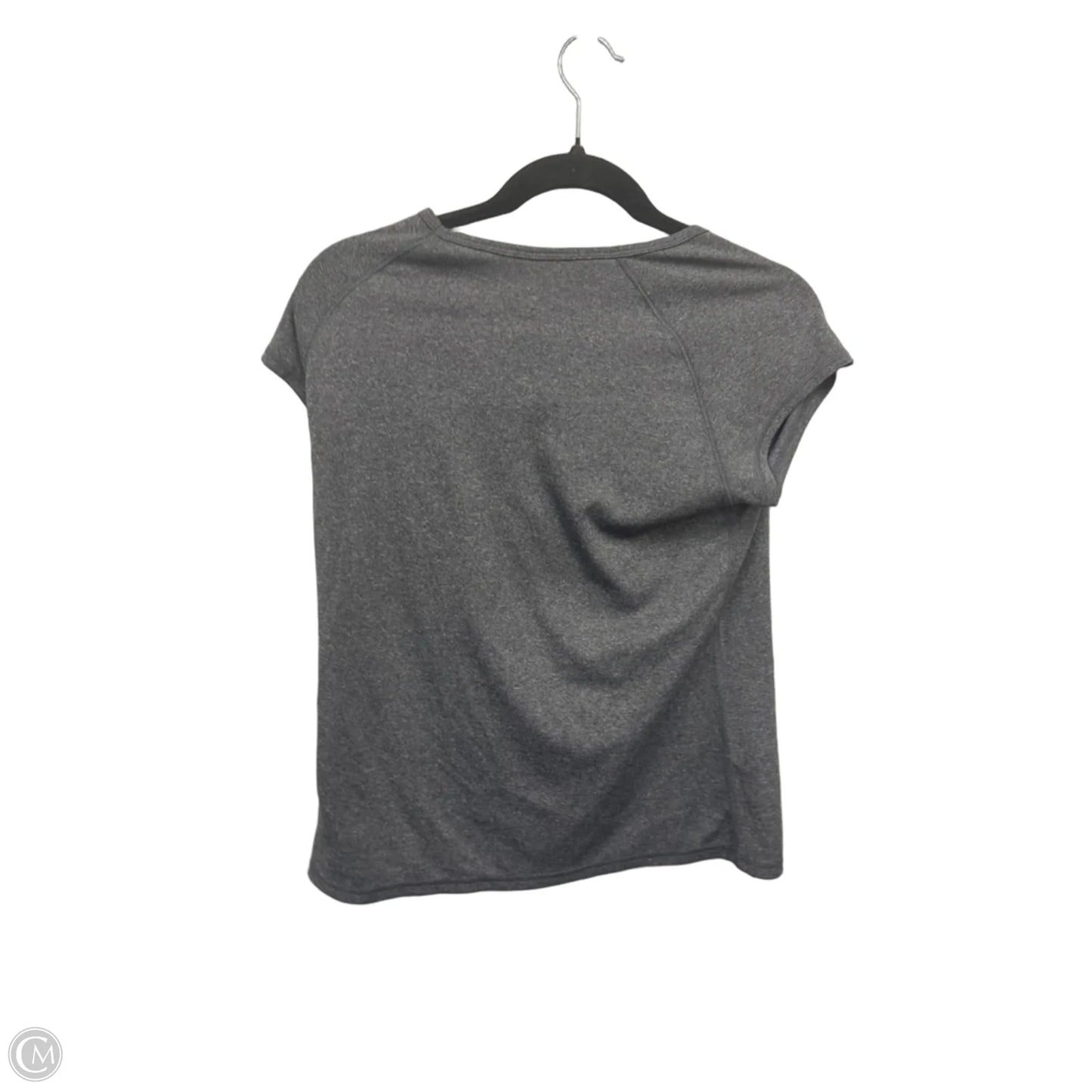 Athletic Top Short Sleeve By Champion In Grey, Size: M
