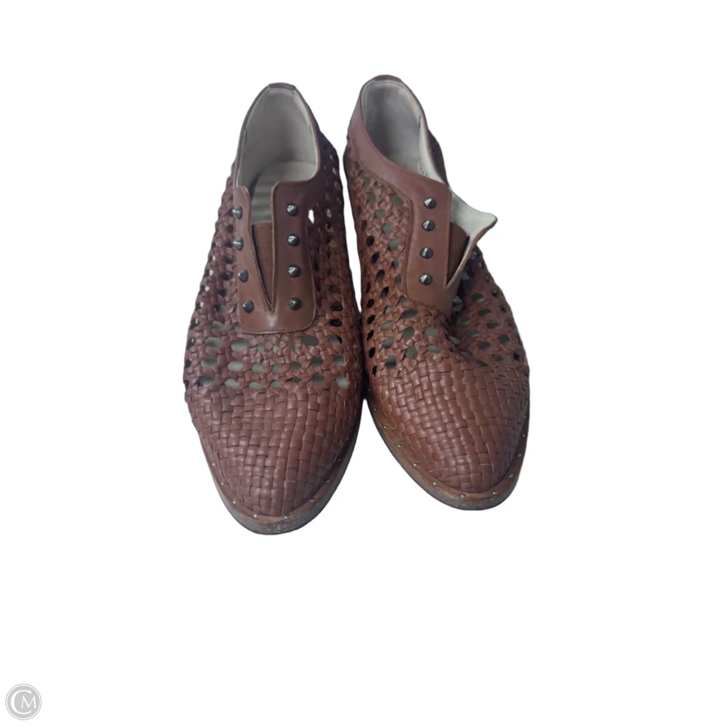 Shoes Heels Block By Clothes Mentor In Brown, Size: 9