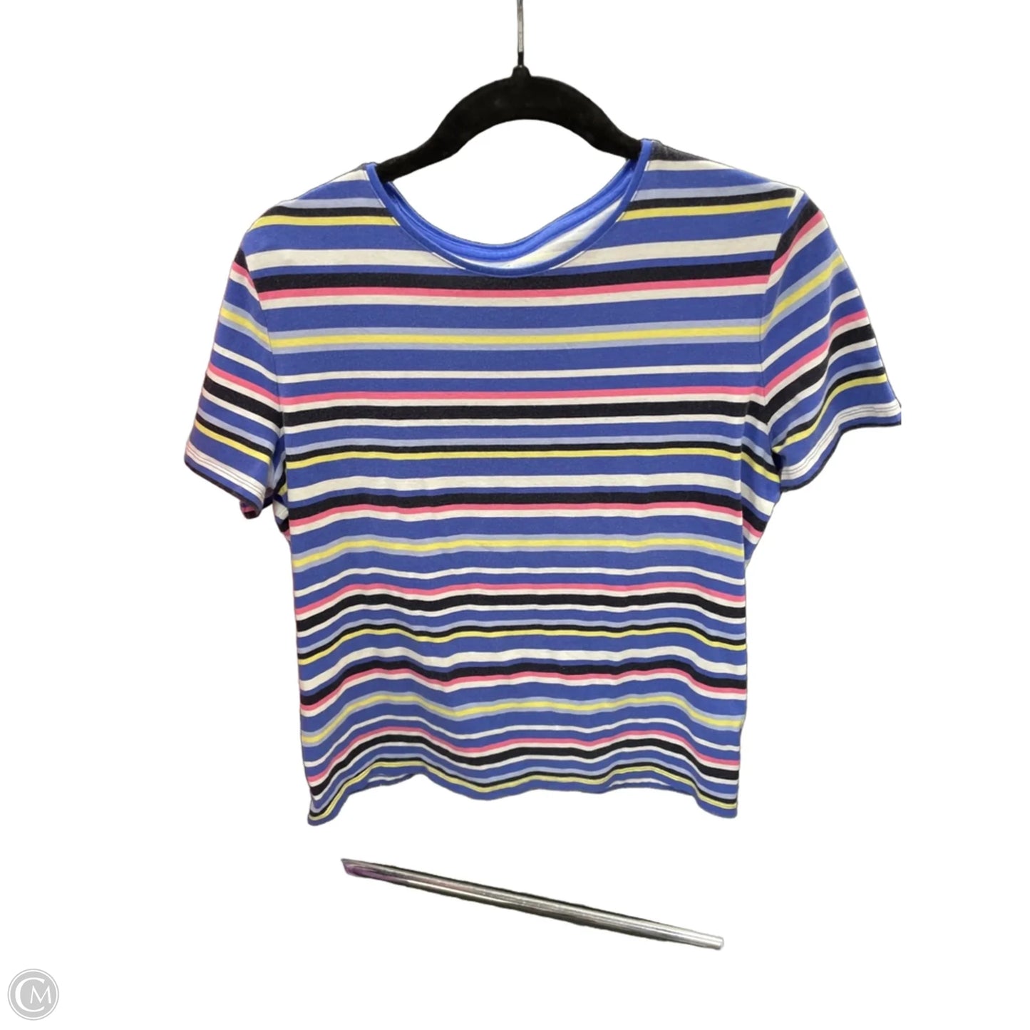 Top Short Sleeve By Talbots In Blue, Size: Xl