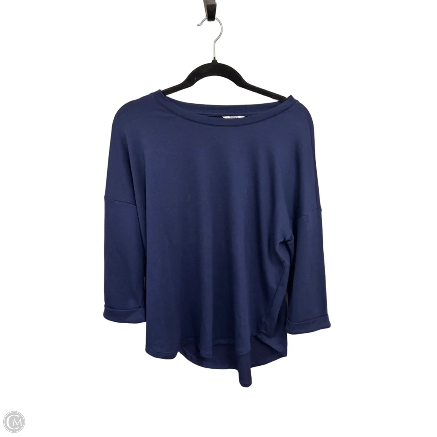 Top 3/4 Sleeve By Crown And Ivy In Navy, Size: M