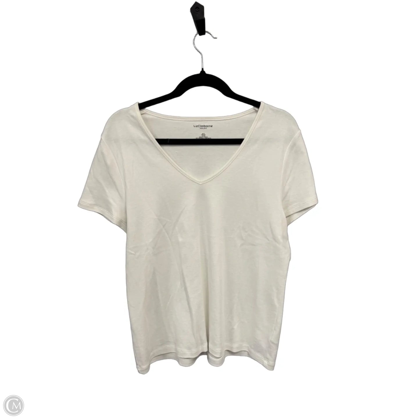 Top Sleeveless Basic By Liz Claiborne In White, Size: Xl