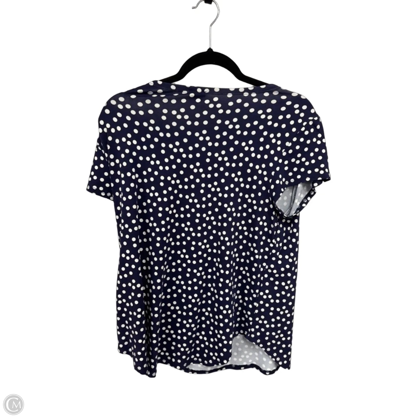 Top Short Sleeve By Cupio In Blue & White, Size: Xl