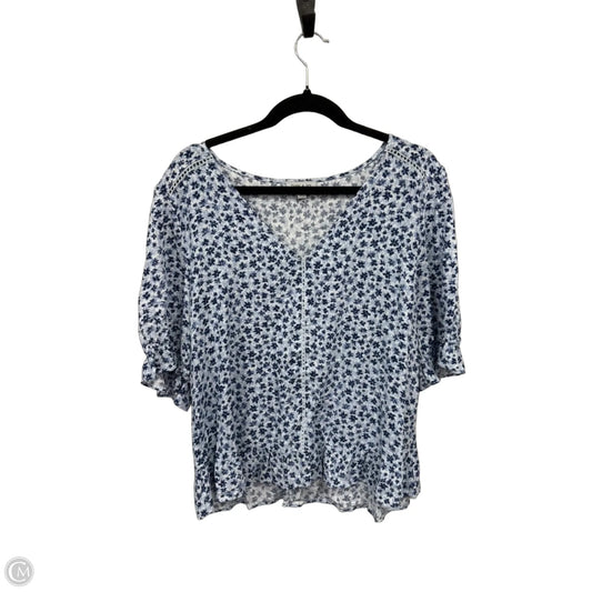 Top Short Sleeve By Clothes Mentor In Blue, Size: L