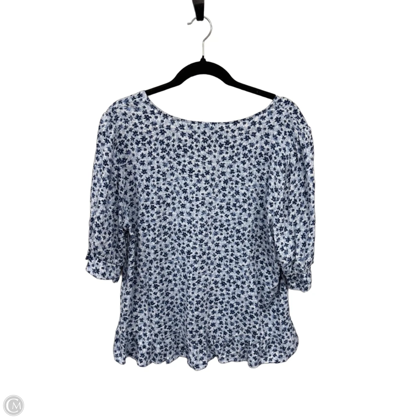Top Short Sleeve By Clothes Mentor In Blue, Size: L