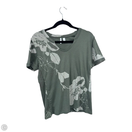 Top Short Sleeve By Cato In Green, Size: L