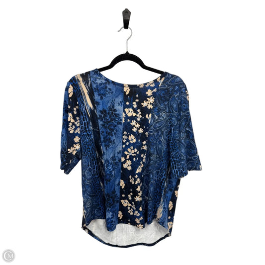 Top 3/4 Sleeve By Cupio In Black & Cream, Size: Xl