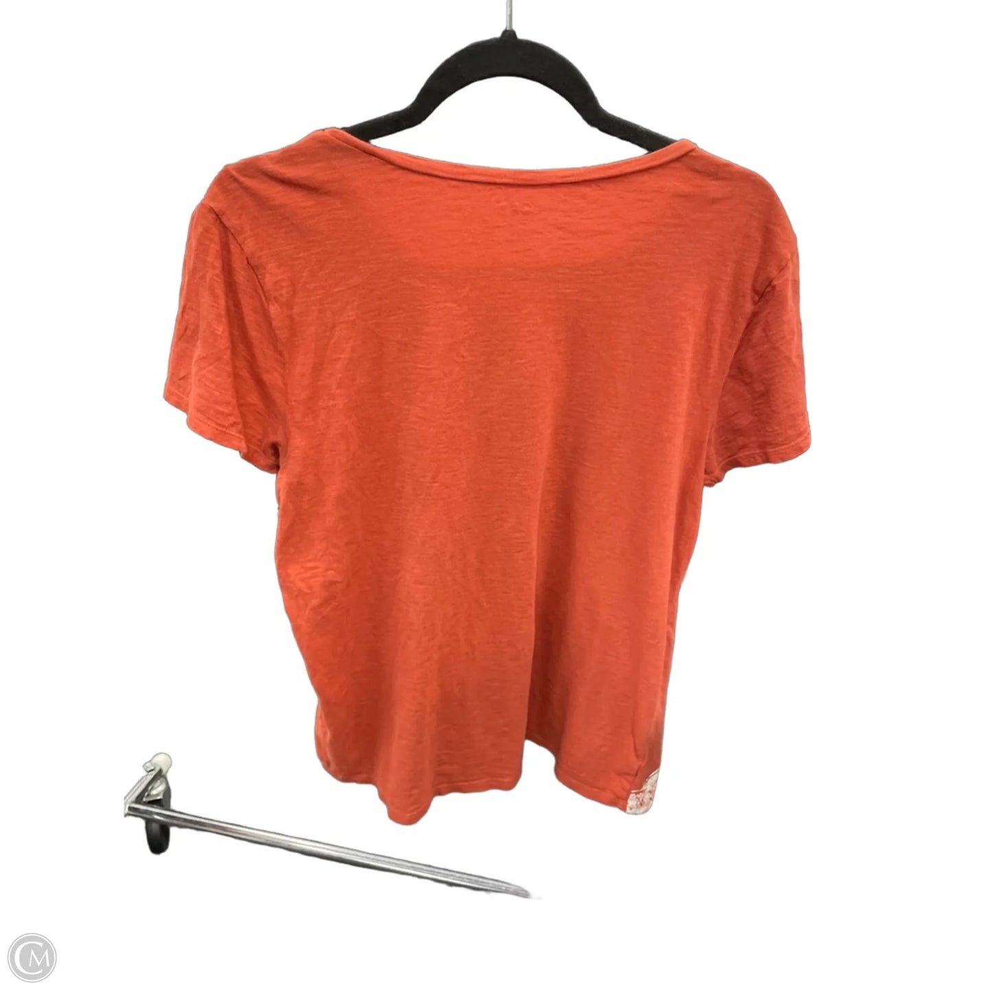 Top Short Sleeve By Loft In Orange, Size: L