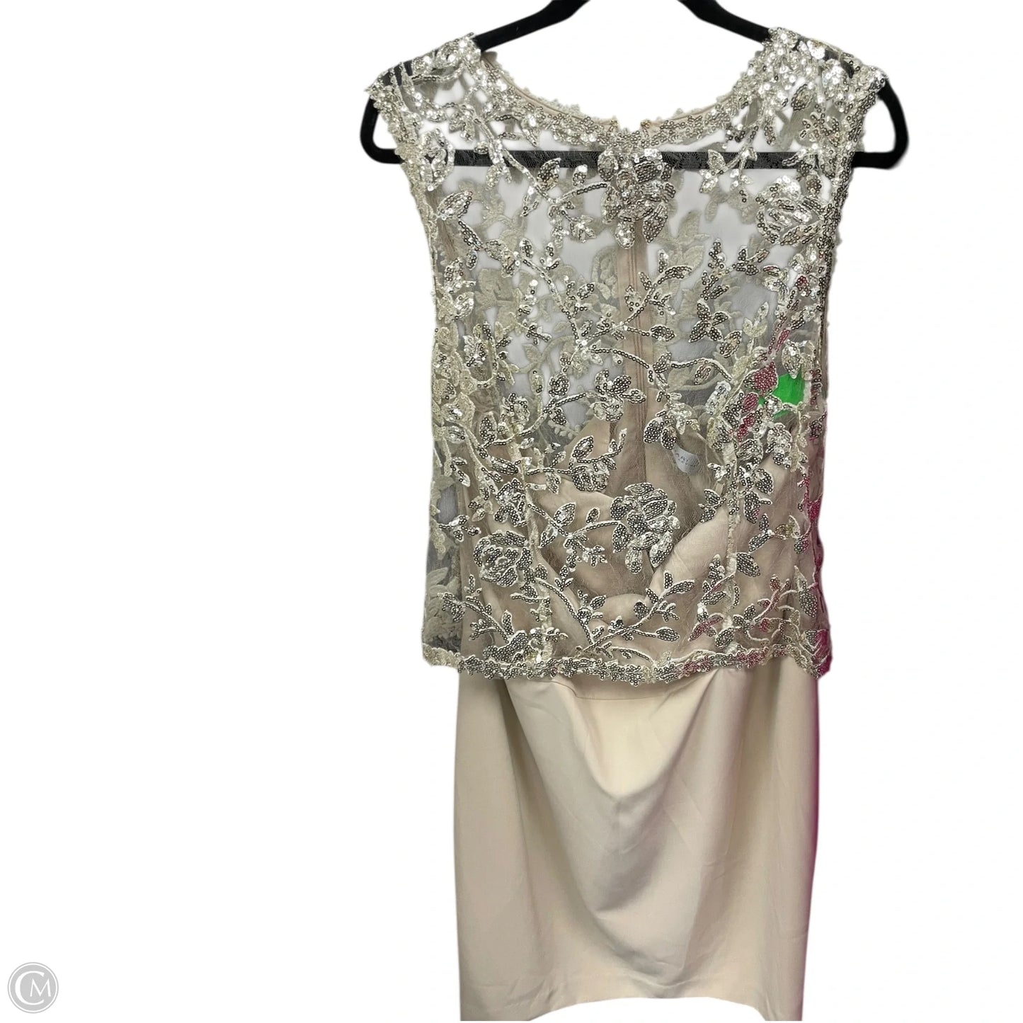 Dress Casual Midi By Tahari In Tan, Size: 14