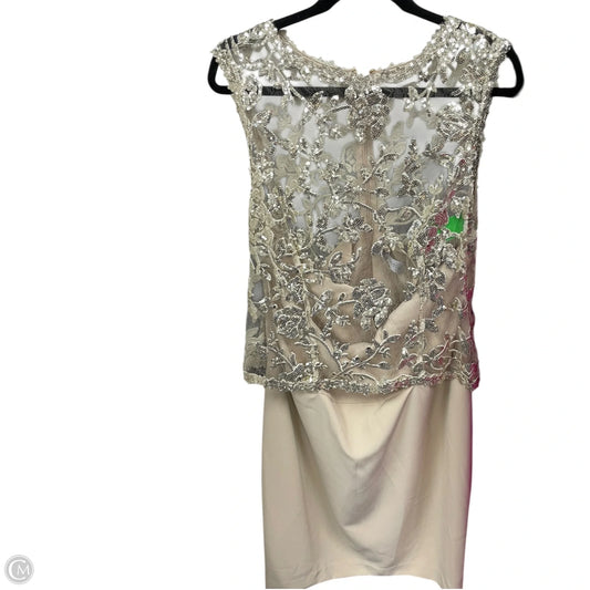 Dress Casual Midi By Tahari In Tan, Size: 14