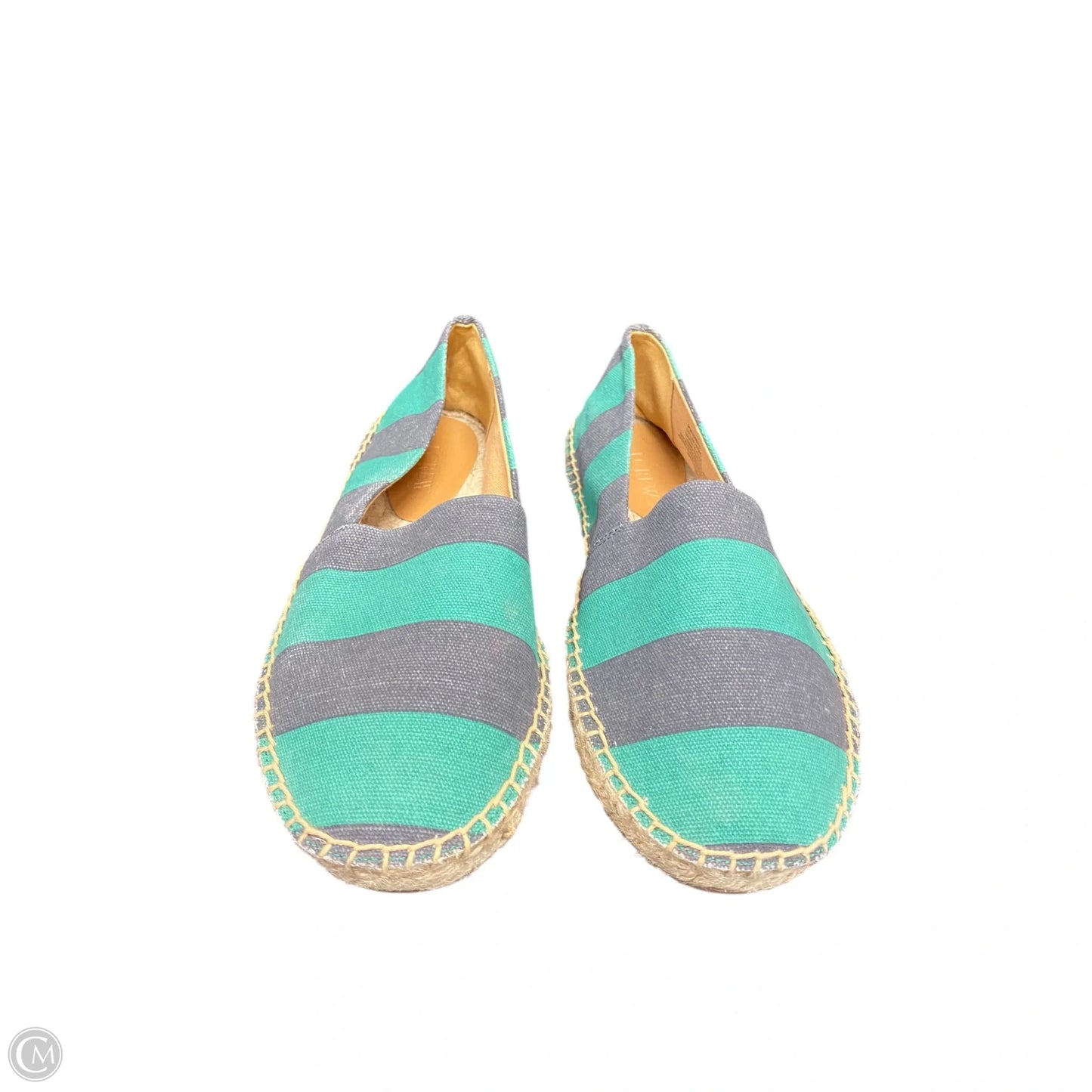 Shoes Flats By J. Crew In Blue & Green, Size: 8