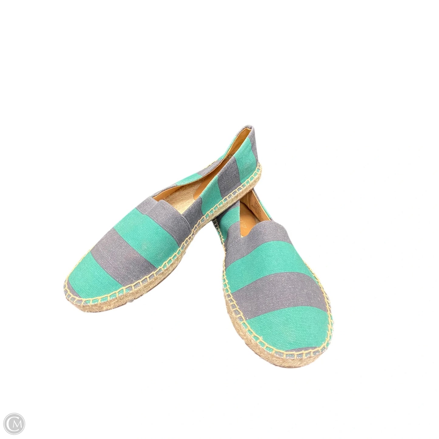 Shoes Flats By J. Crew In Blue & Green, Size: 8