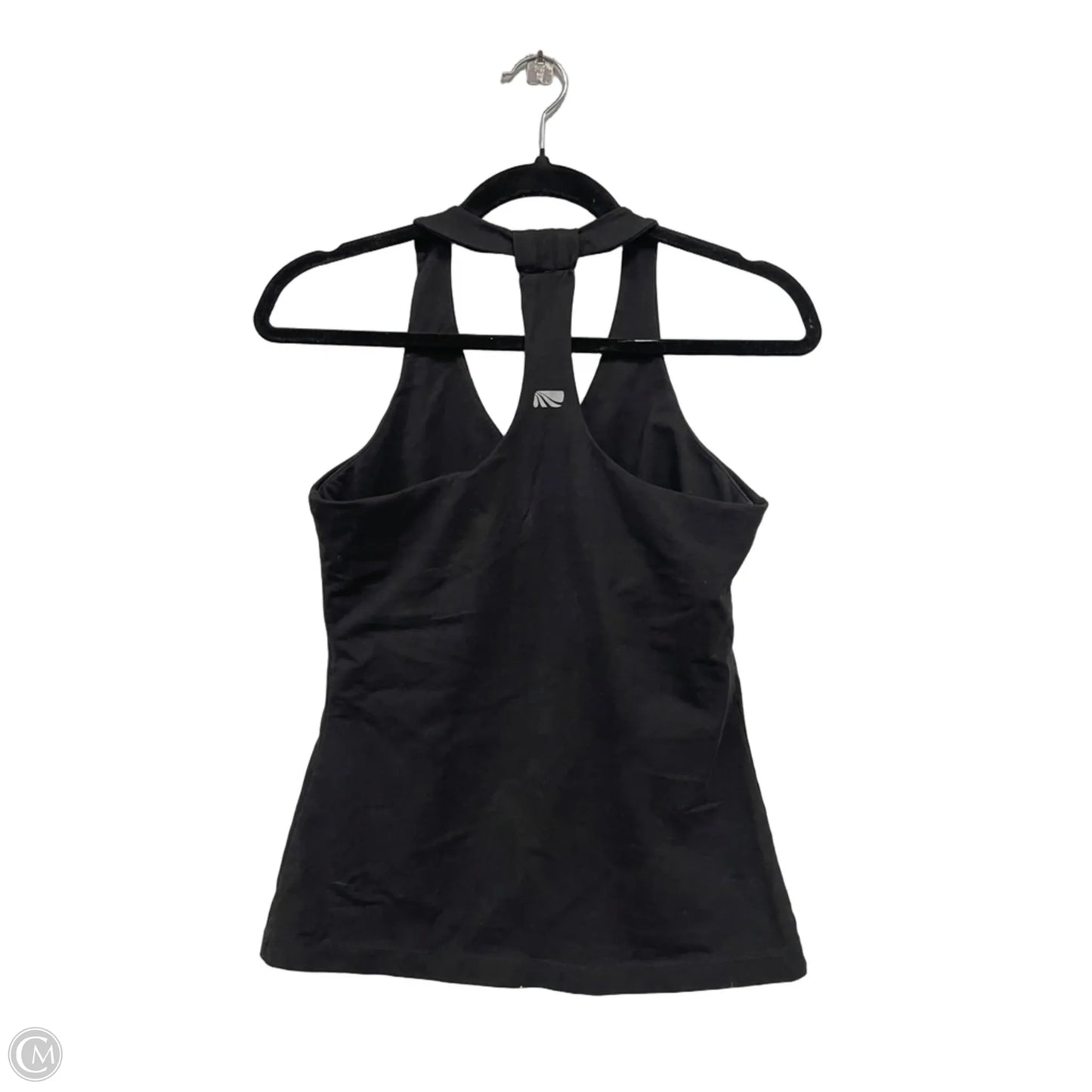 Athletic Tank Top By Marika In Black & Grey, Size: L