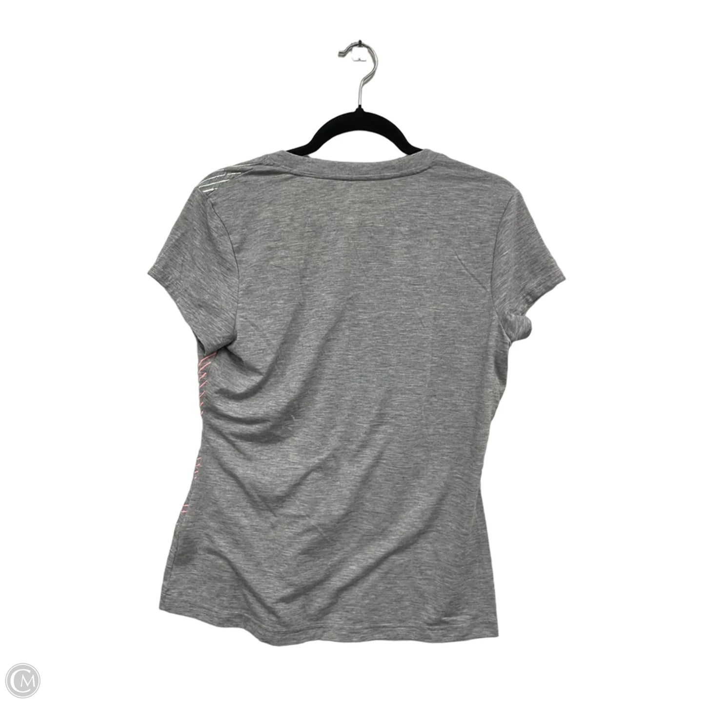 Top Short Sleeve Basic By Fila In Grey & Pink, Size: L