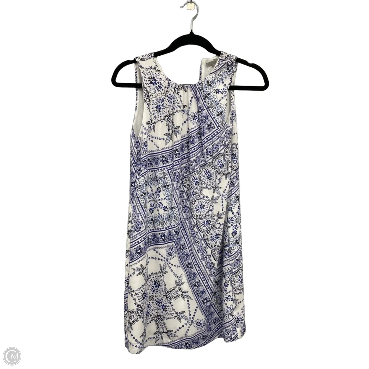 Dress Casual Short By H&m In Blue & White, Size: 0