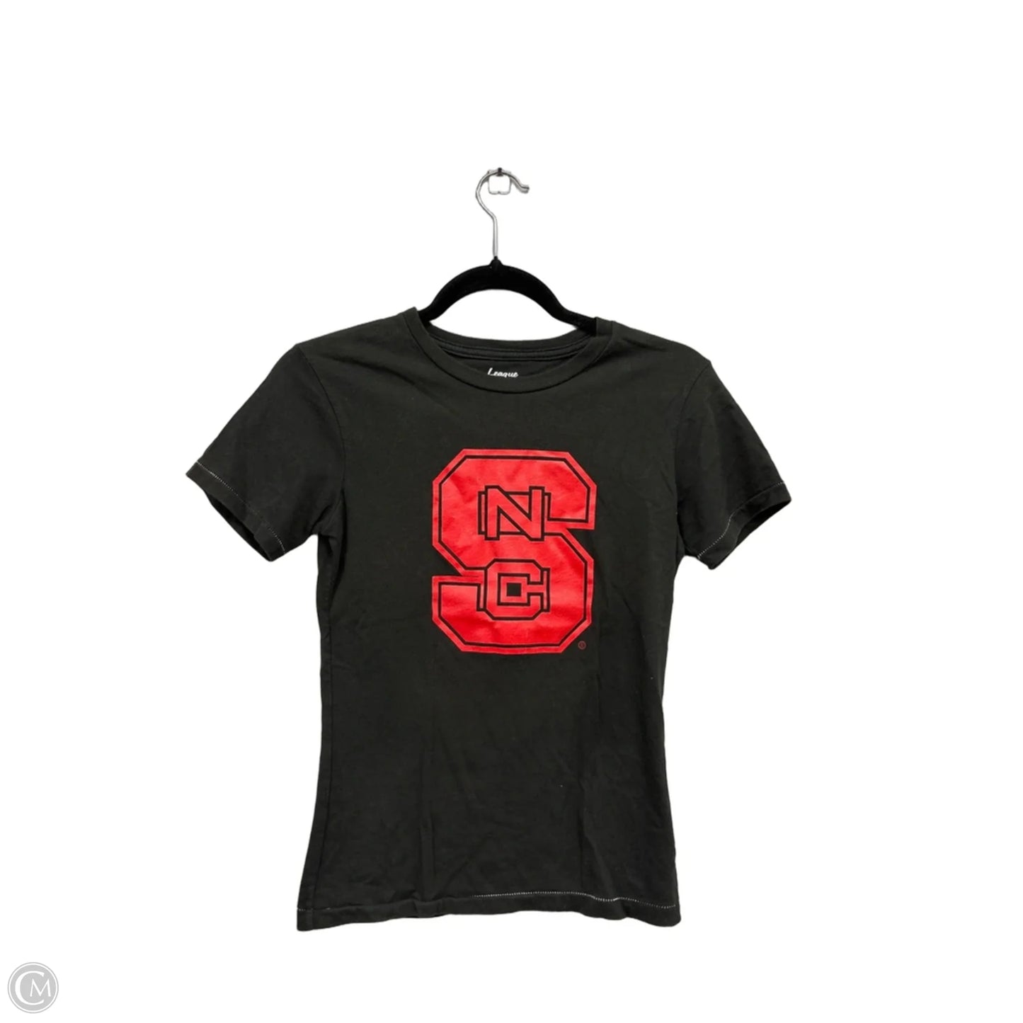 Top Short Sleeve Basic By Clothes Mentor In Black & Red, Size: S