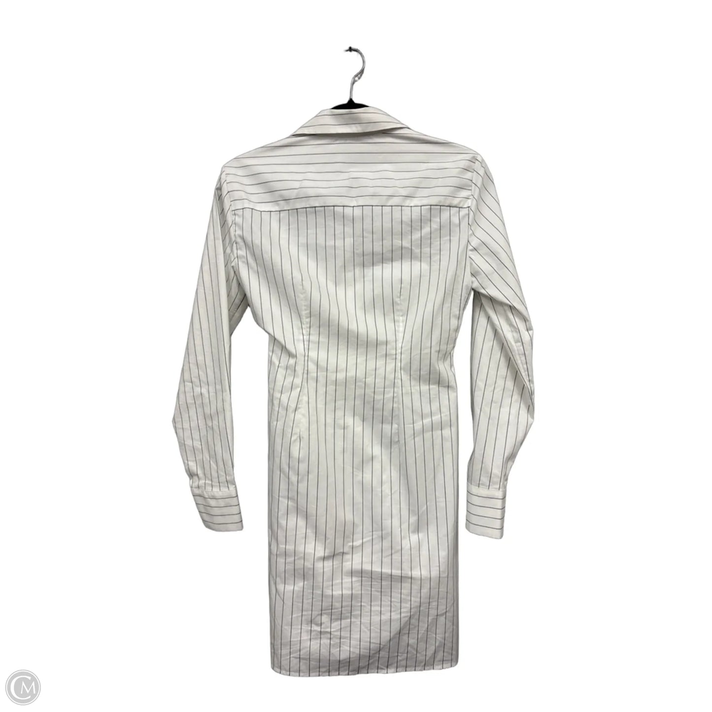 Dress Casual Midi By Abercrombie And Fitch In Grey & White, Size: Xs