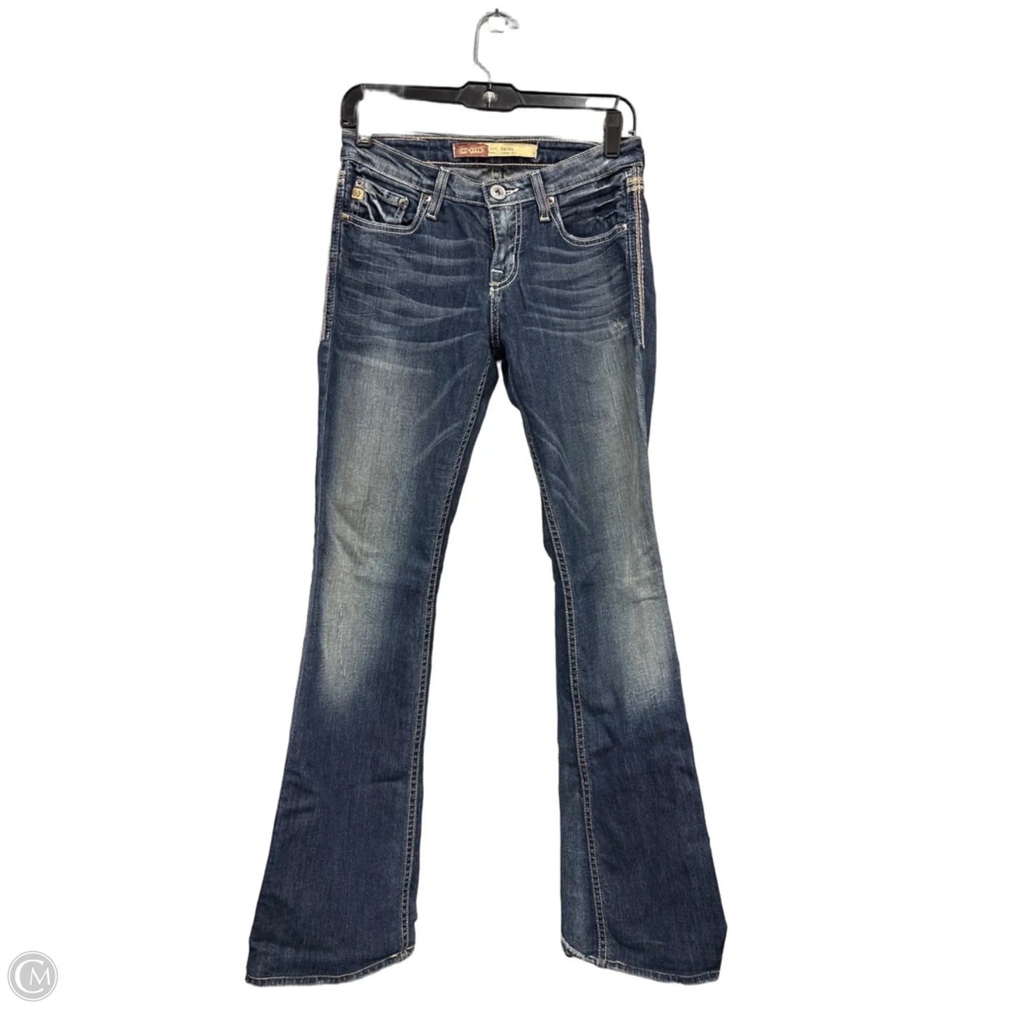 Jeans Flared By Big Star In Blue Denim, Size: S