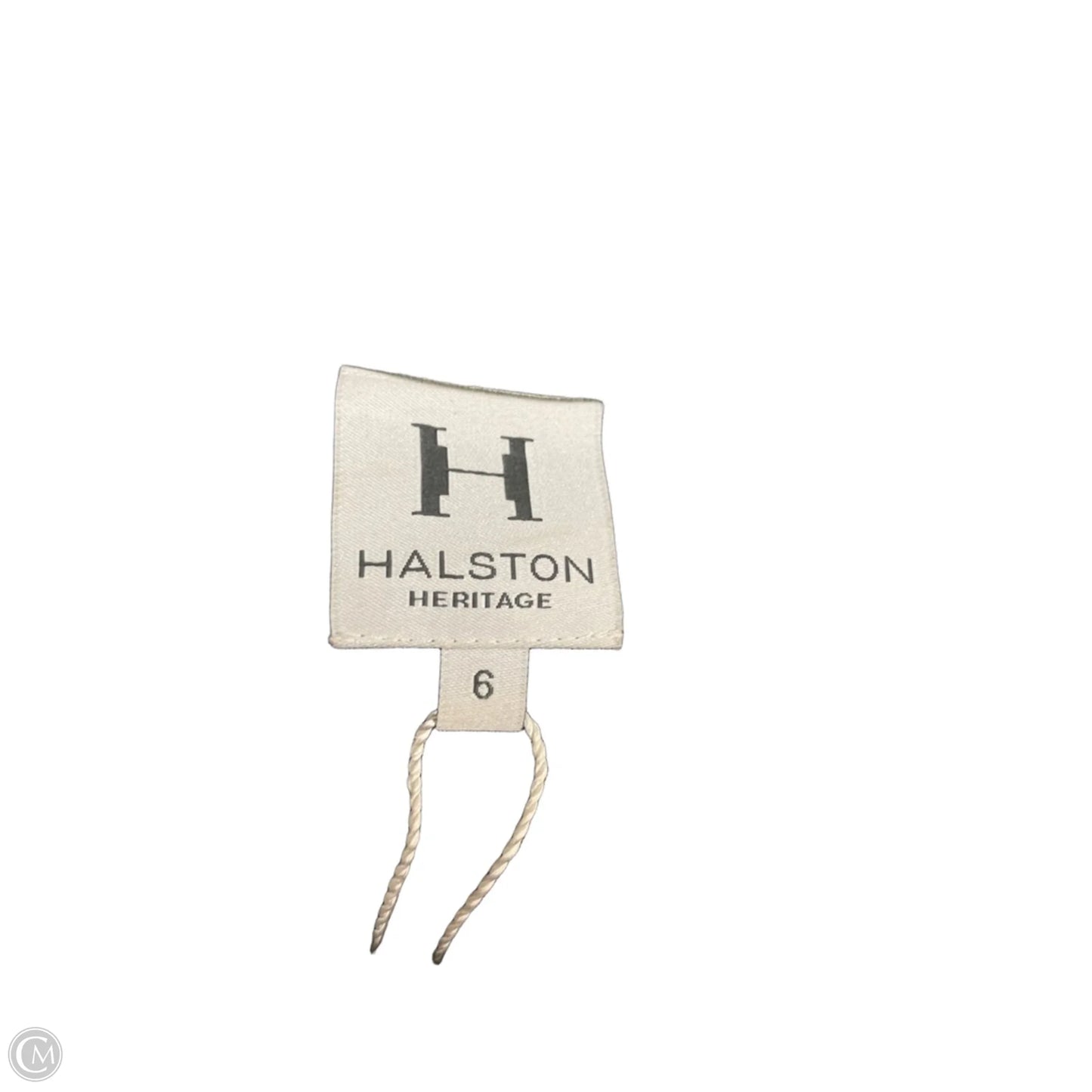 Top Long Sleeve Designer By Halston In Silver, Size: 6