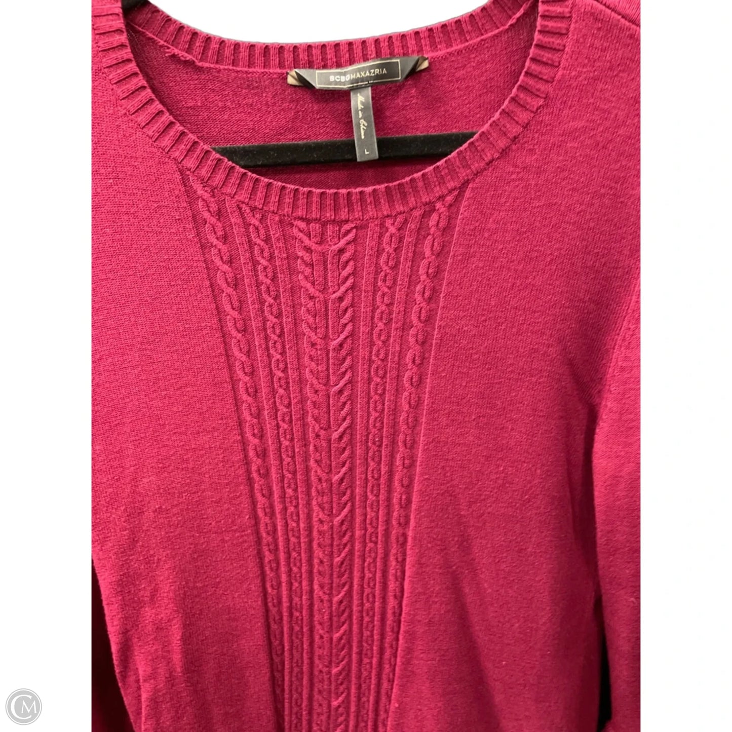 Top Long Sleeve By Bcbg In Red, Size: L