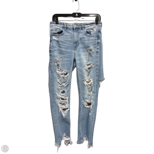 Jeans Straight By American Eagle In Blue Denim, Size: 6