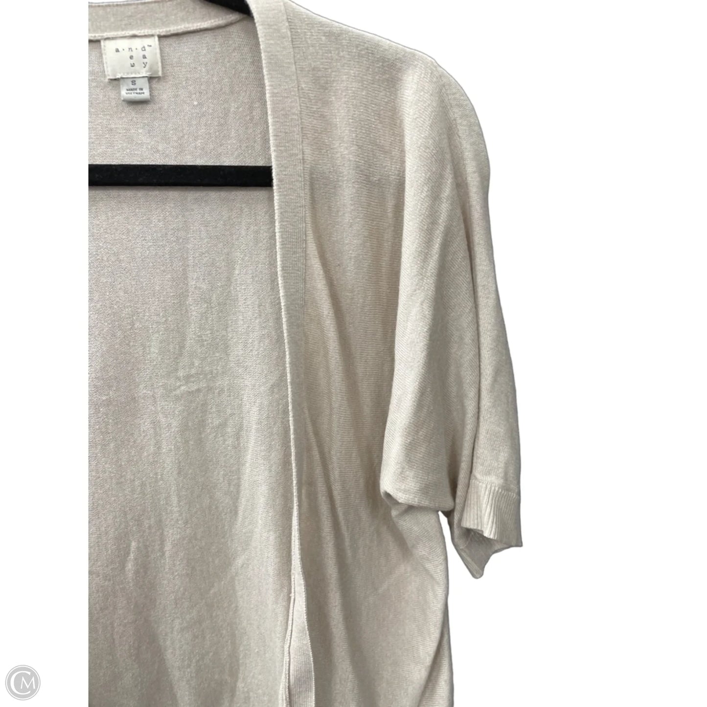 Sweater Cardigan By A New Day In Beige, Size: S