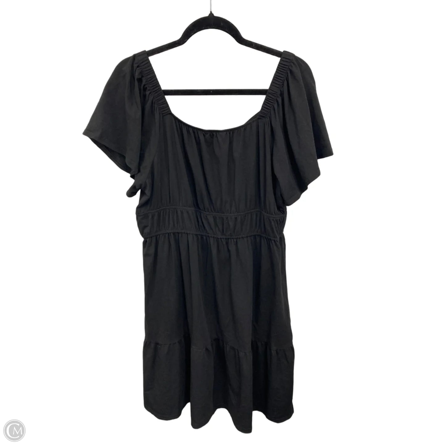 Dress Casual Short By Terra & Sky In Black, Size: 0x