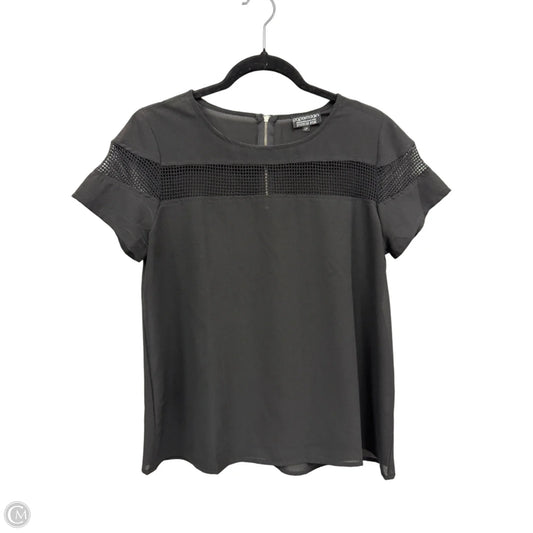 Top Short Sleeve By Papermoon In Black, Size: Lp