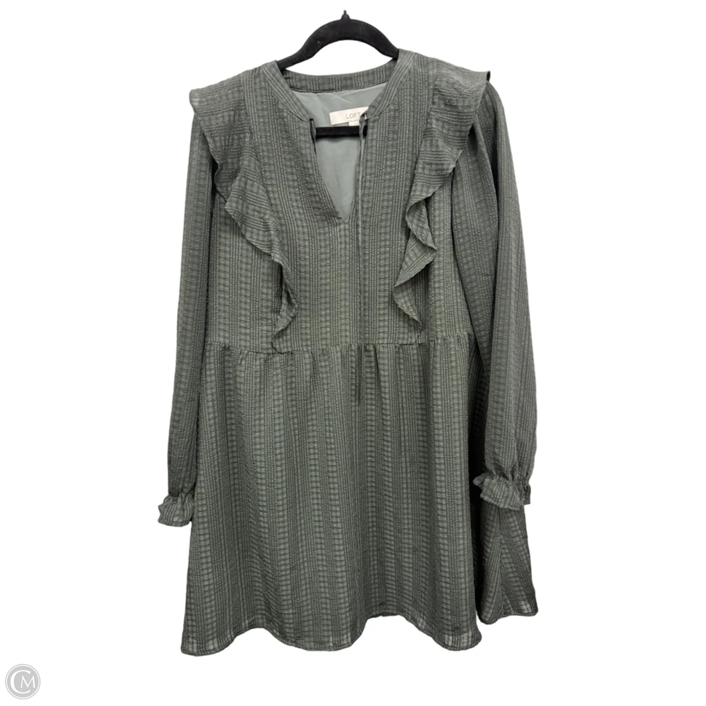 Dress Casual Midi By Loft In Green, Size: M